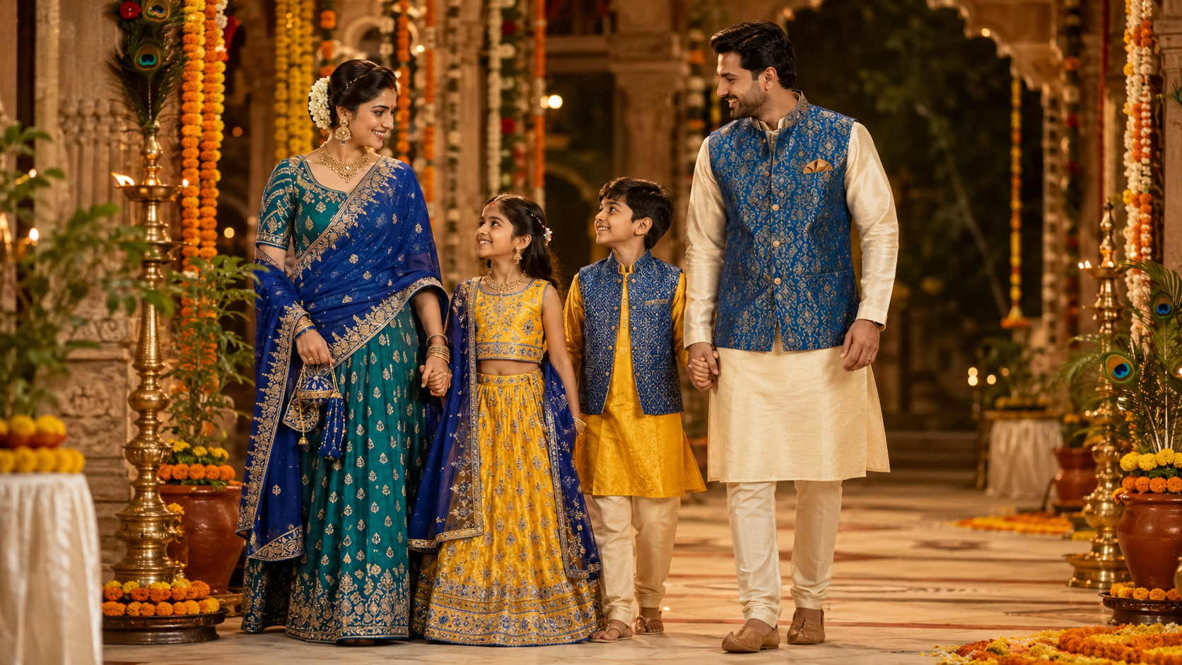Indian Outfits for Janmashtami Celebrations and Temple Events